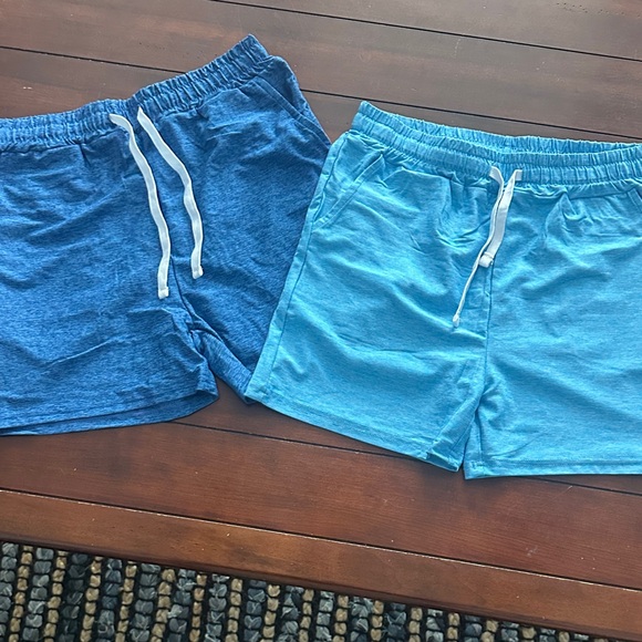 Jorhig Other - Kids Blue Knit Drawstring Shorts - (Brand Unspecified)